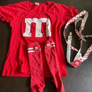 M & M red women’s costume